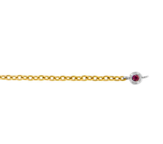 Bracciale Dédié in Titanio Rubino sintetico 0.01 Ct BRD2601 RU;001;BI - BRD2601 RU;001;BI